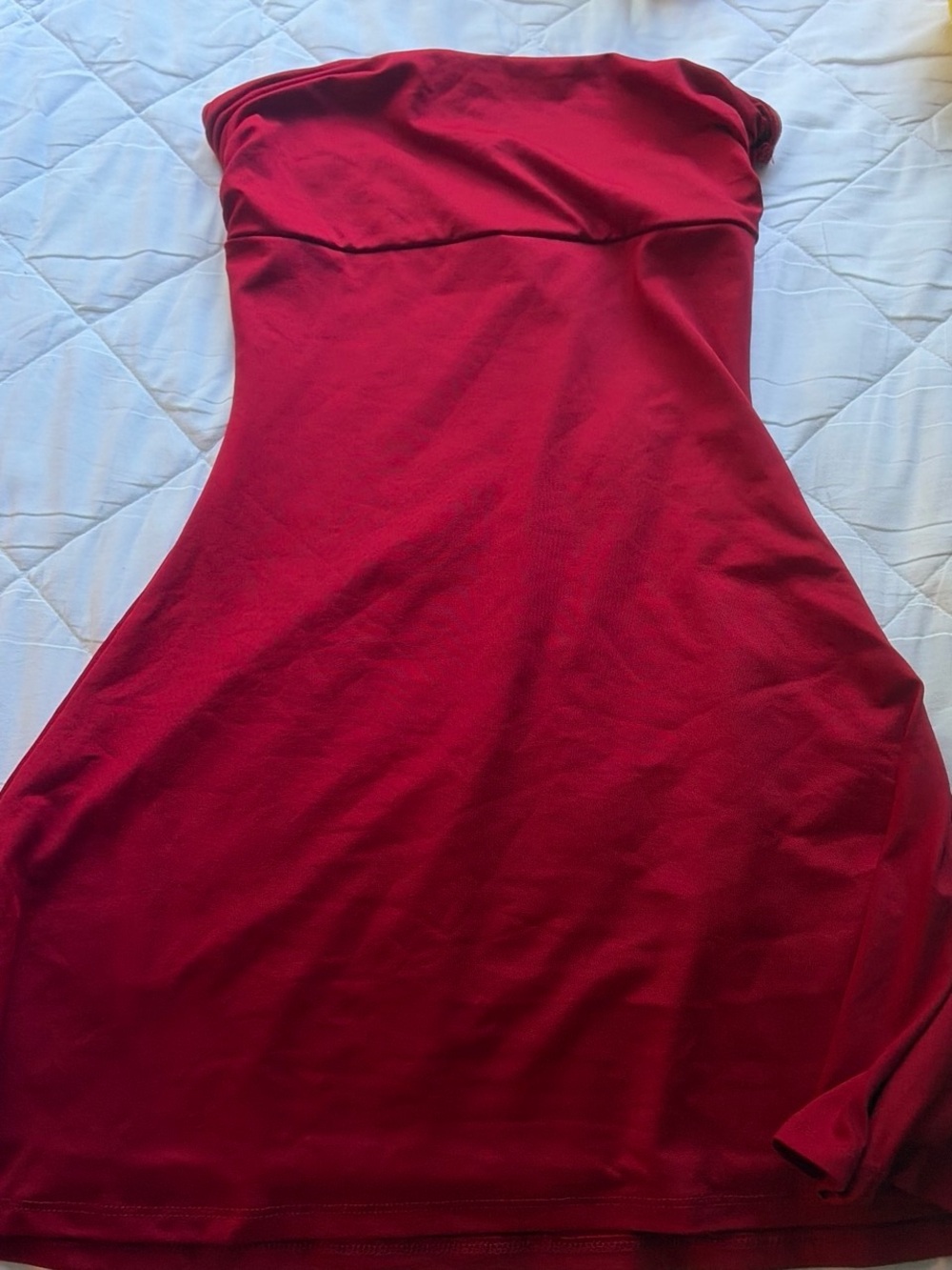 Aeropostale x Demetria Strapless Red Mini Dress